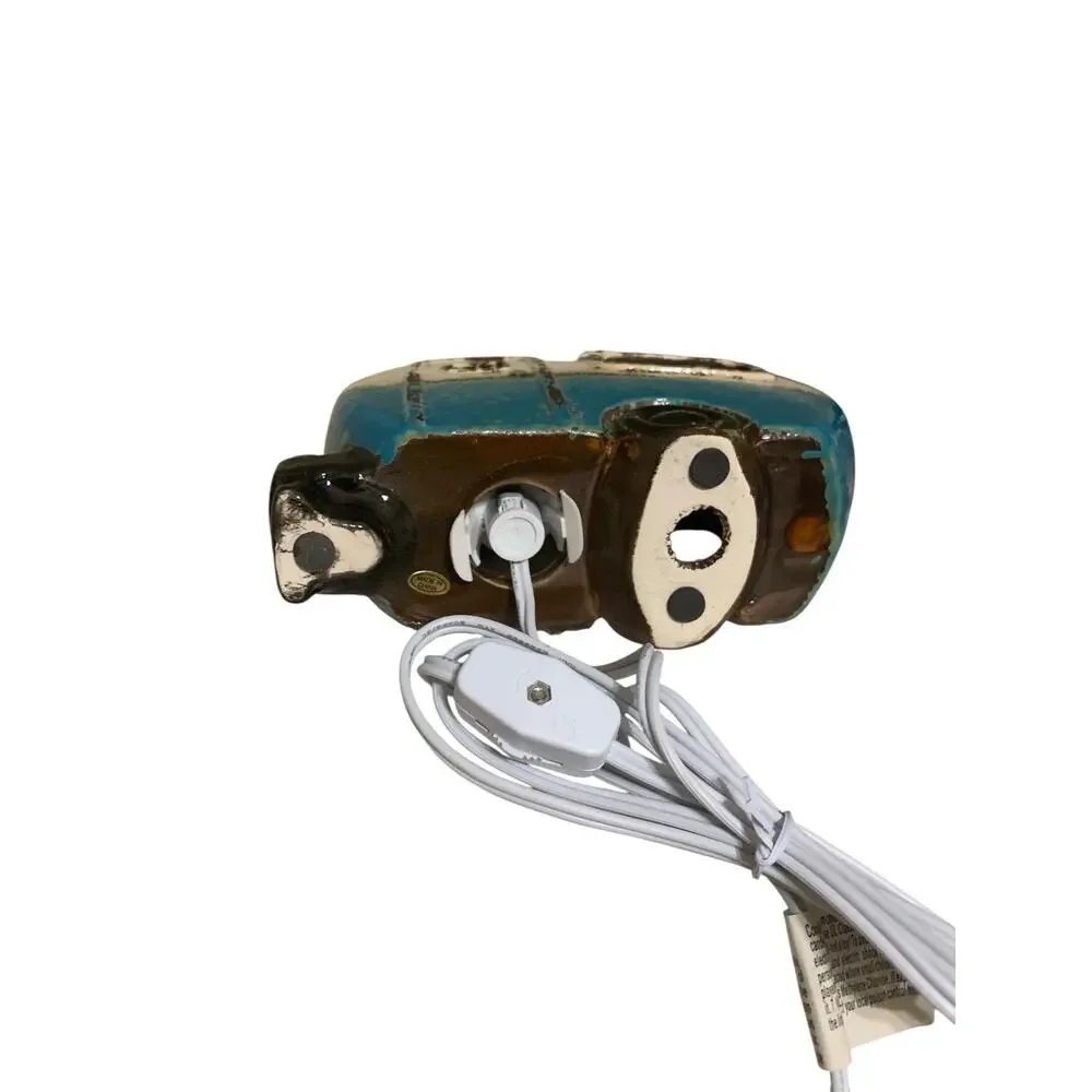 Ceramic Camper Trailer Rv Night Light 7 1/2 inch Long Lamp